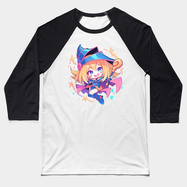 dark magician Baseball T-Shirt by peterdoraki